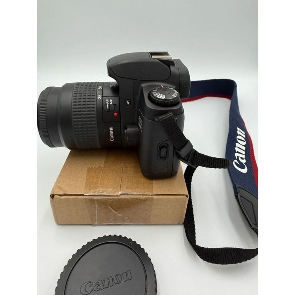 Canon EOS G 35mm SLR Film Camera #1456 with 35-80mm III zoom lens tested Vintage